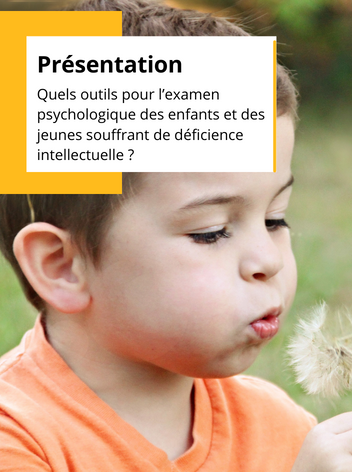 Quels outils pour l’examen psychologique des enfants et des jeunes souffrant de déficience intellectuelle ?