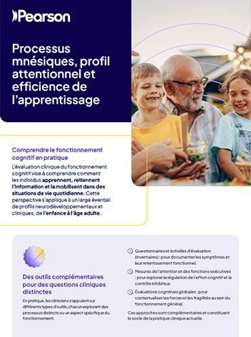 Processus mnésiques, profil attentionnel et efficience de l'apprentissage